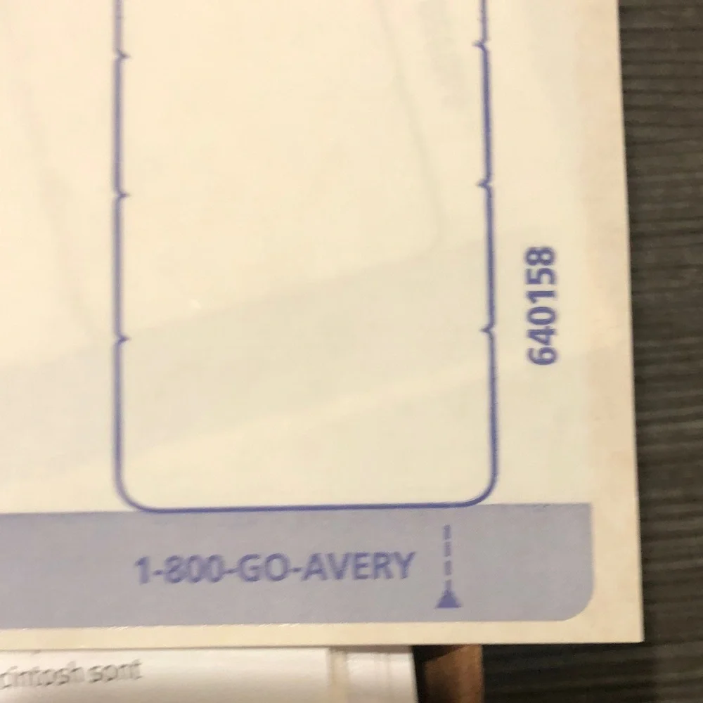 Avery 8 Tab Print & Apply Clear Label Dividers